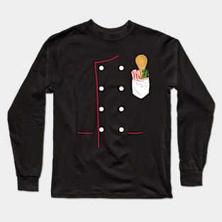 Culinary Funny Chef Coat Art For Cuisiners Long Sleeve T-Shirt